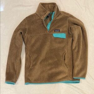 Patagonia Brown and Teal Women’s Sweater. EXCELLENT condition.